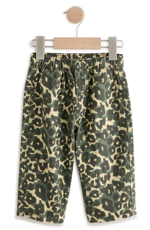 Kids' Leopard Print Wide Leg Jeans (Little Kid)