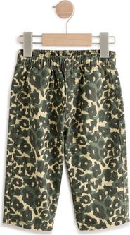 NEXT Kids' Leopard Print Wide Leg Jeans