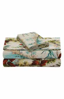 AZORES HOME Paradise Printed 300 Count Sheet Set