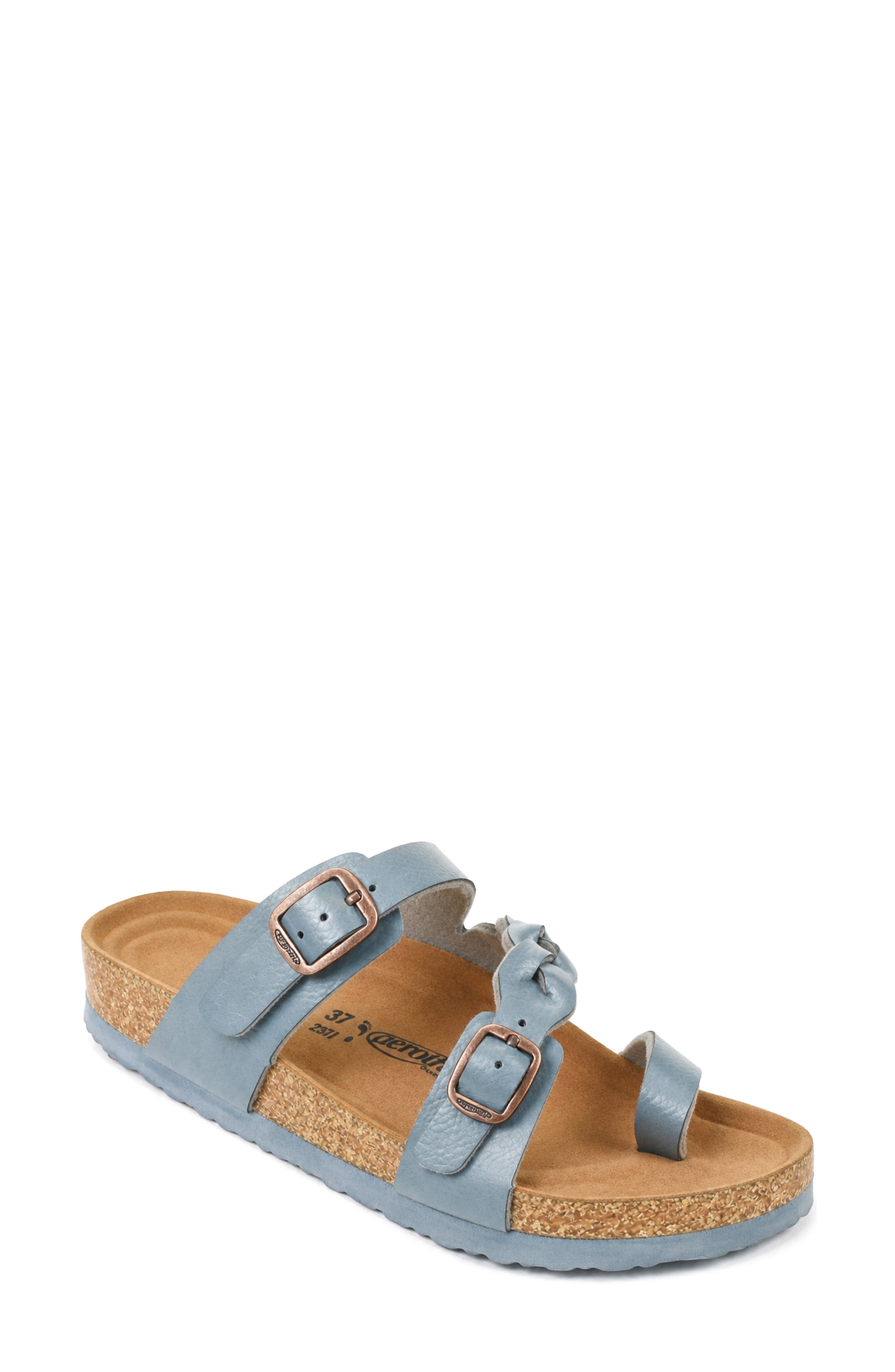 Seraph Slide Sandal, Main, color, LIGHT BLUE