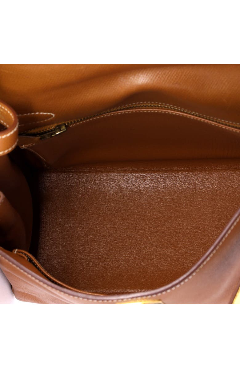 Pre-Owned Hermes Kelly Handbag Brown Courchevel with Gold Hardware 28, Alternate, color, Gold