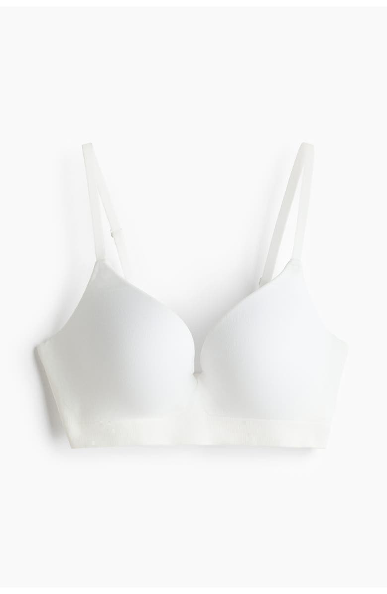 H&M Seamless Push-up-bra, Main, color, White