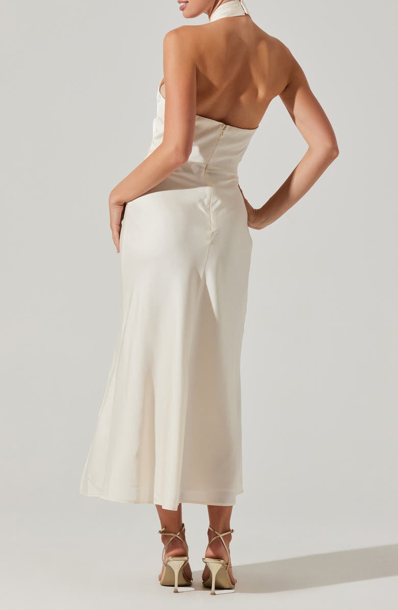 ASTR the Label Marissa Halter Cocktail Dress, Alternate, color, Ivory