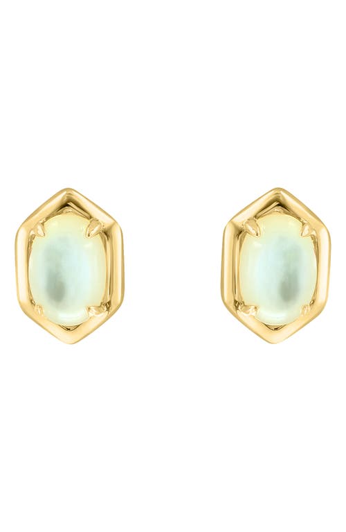 Effy Mother-of-pearl Stud Earrings In Gold