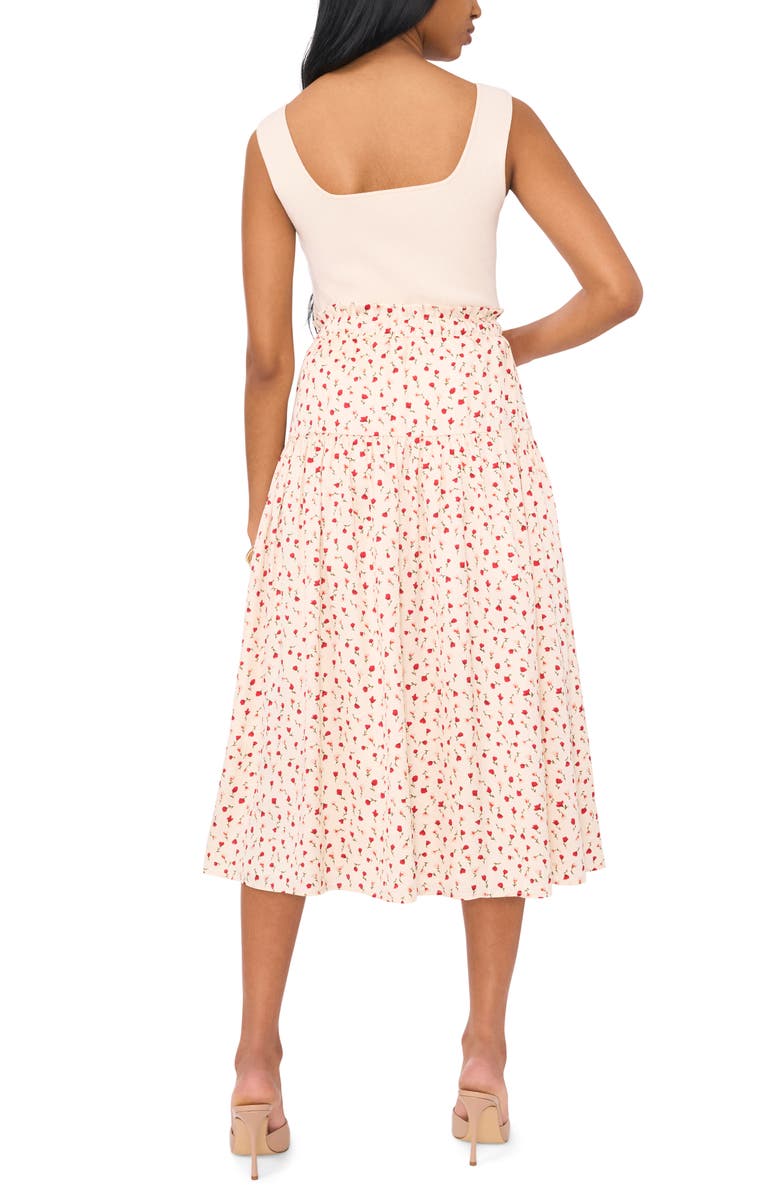 1.STATE Rose Print Midi Skirt, Alternate, color, 