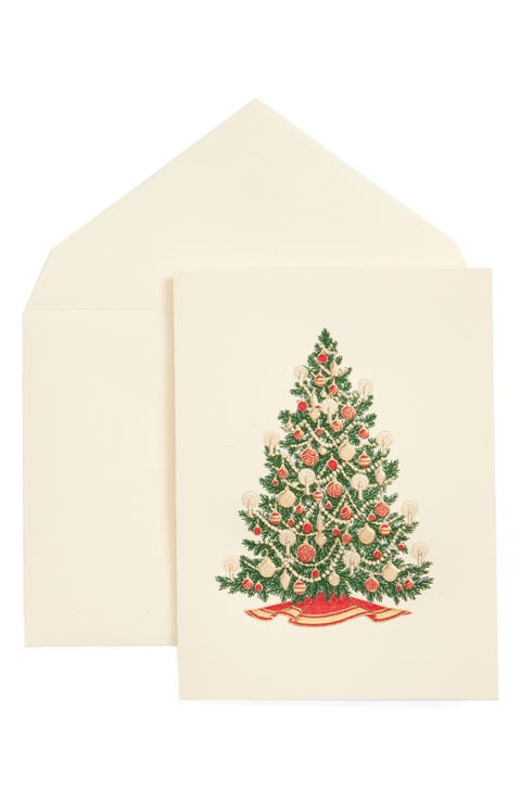 Christmas Tree Note Card & Envelope Set
