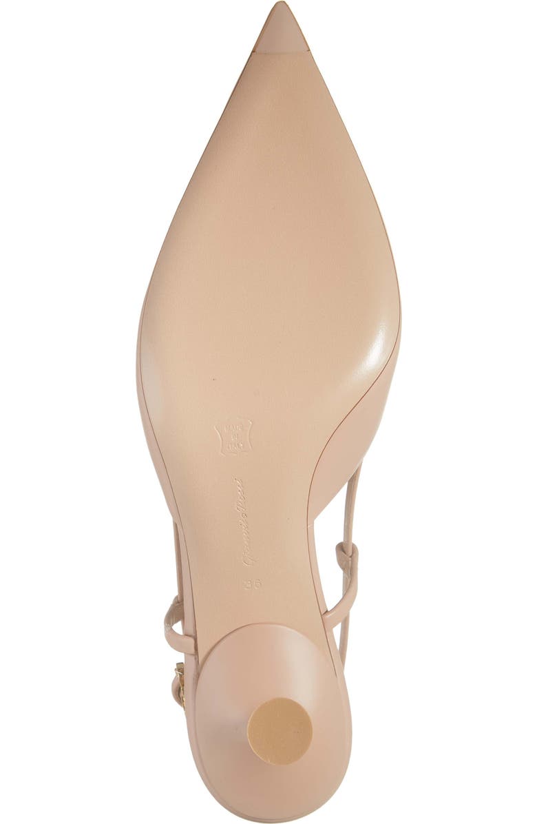 Gianvito Rossi Kitten Heel Slingback Pointed Toe Pump, Alternate, color, Peach