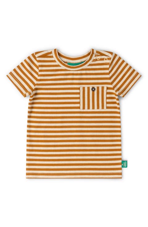 Kids' Stripe Organic Cotton Pocket T-Shirt (Baby & Toddler)