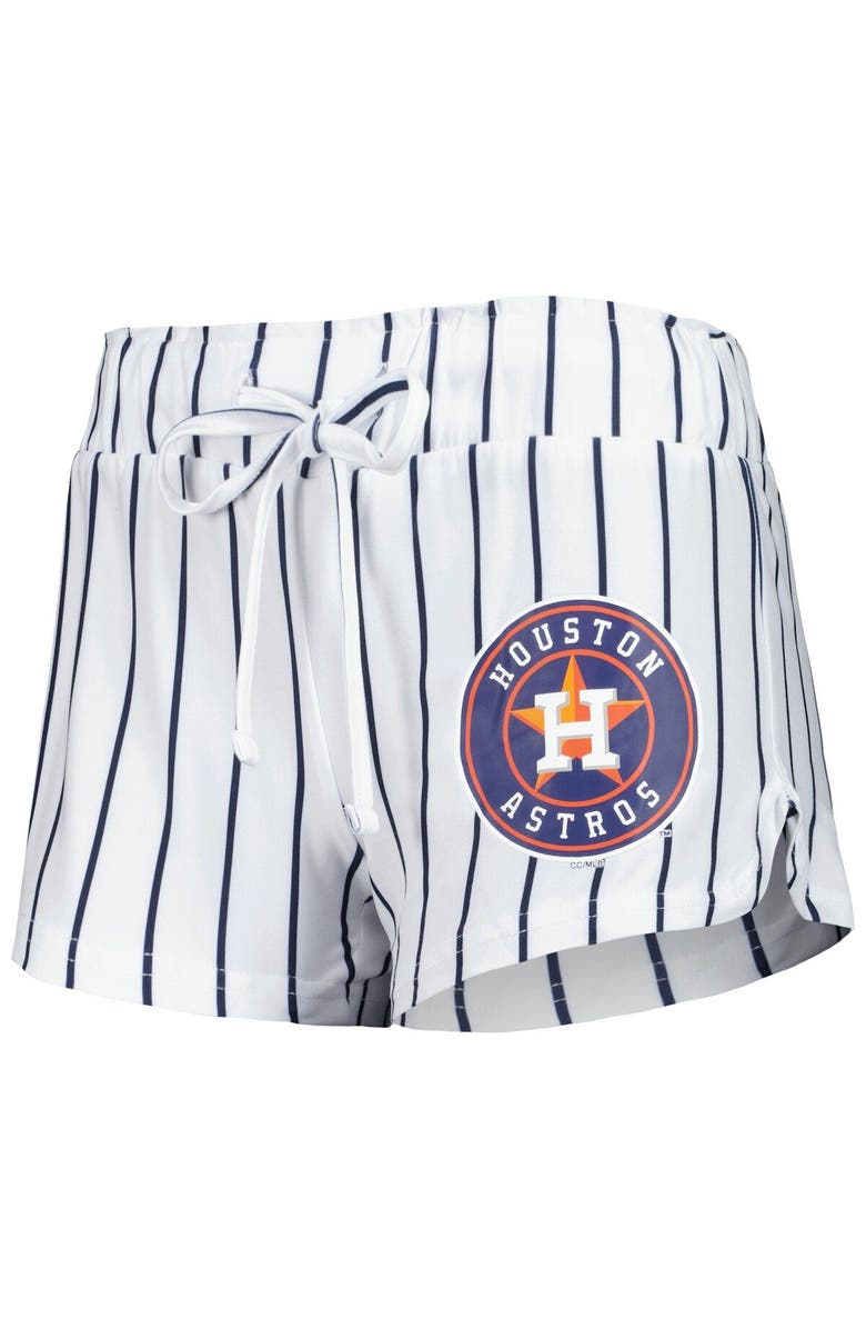 CONCEPTS SPORT Women's Concepts Sport White Houston Astros Reel Pinstripe Tank Top & Shorts Sleep Set, Alternate, color, White