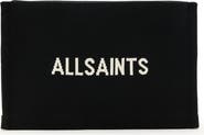AllSaints Izzy Logo Jacquard Recycled Polyester Clutch