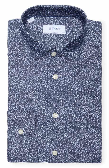 Slim Fit Paisley 4Flex Fit Stretch Jersey Dress Shirt