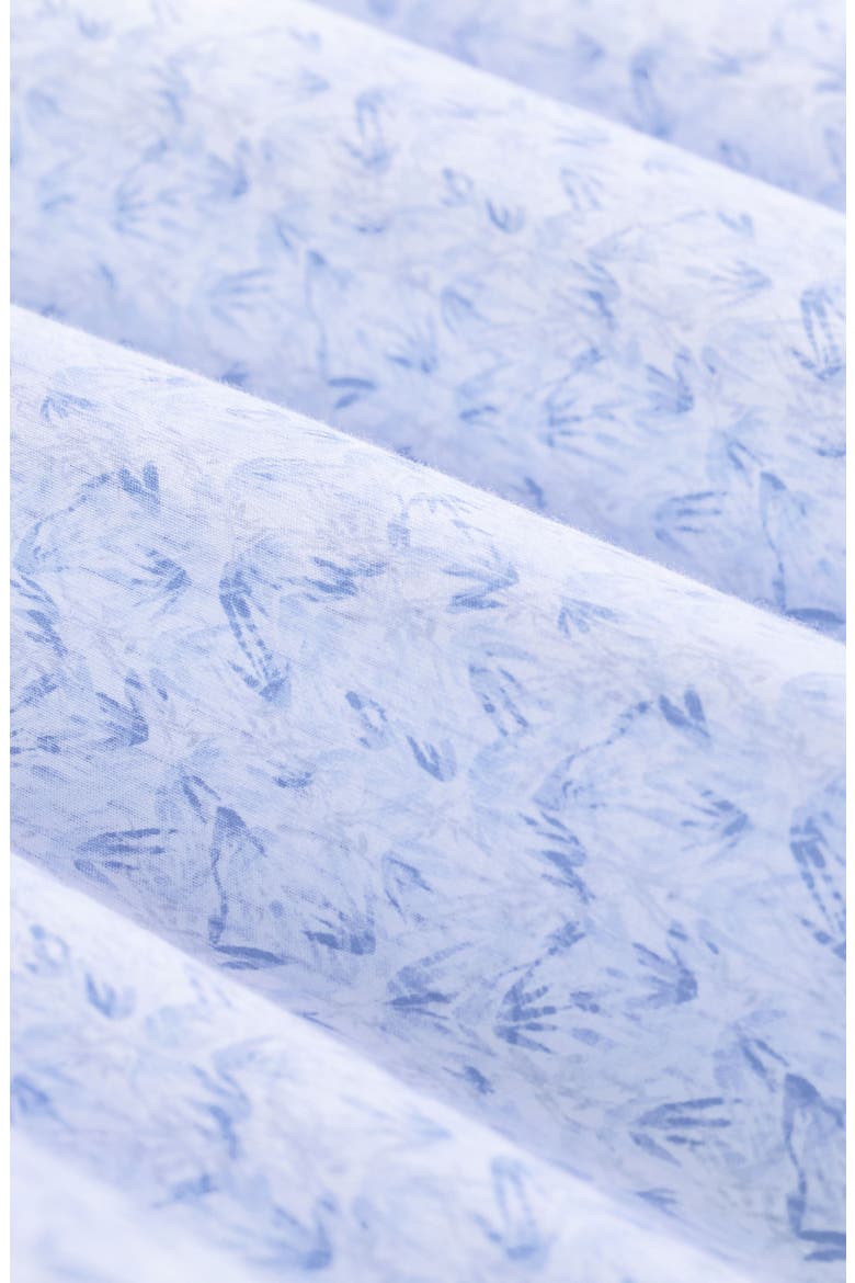 Jimmy OoohCotton® Leaf Print Button-Up Shirt, Alternate, color, AIR BLUE