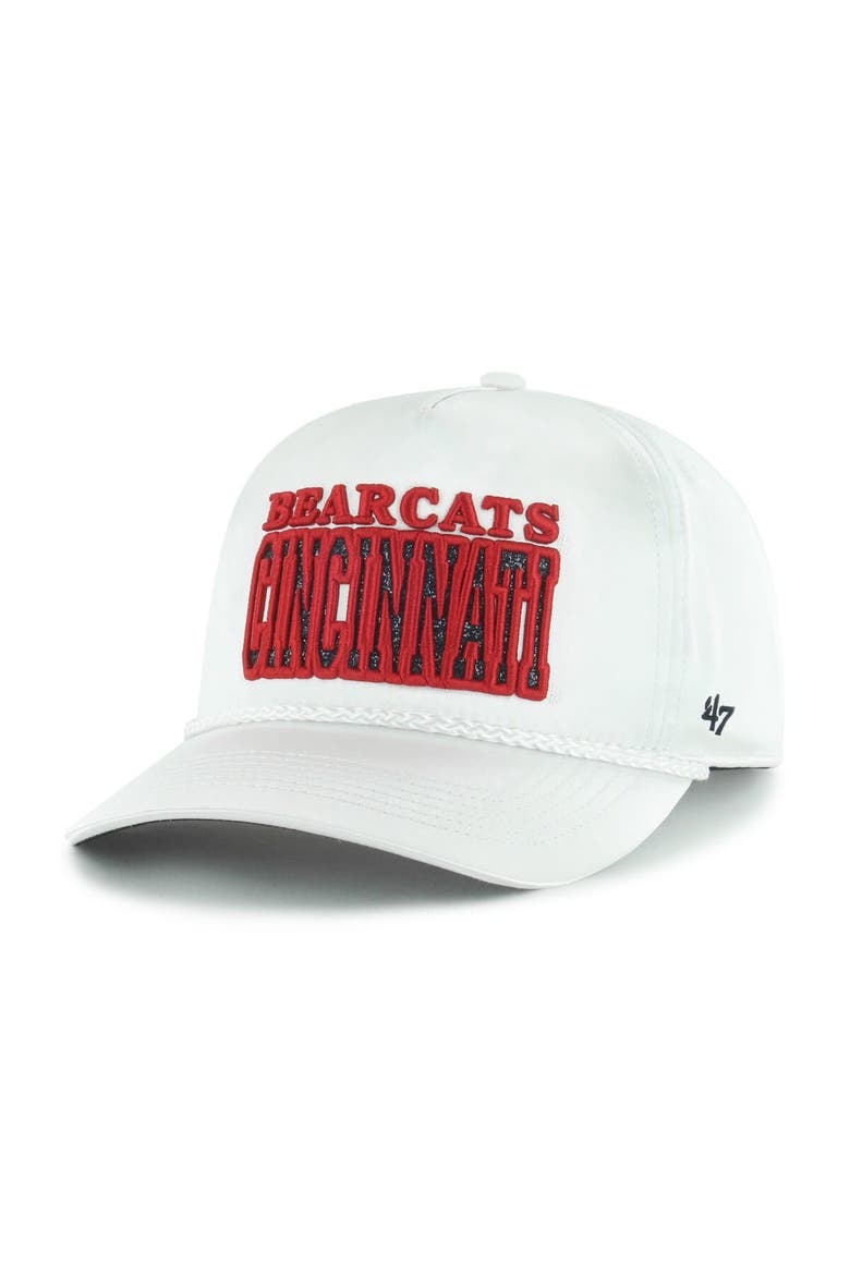 Women's '47 White Cincinnati Bearcats Outspoken Hitch Adjustable Hat, Alternate, color, White