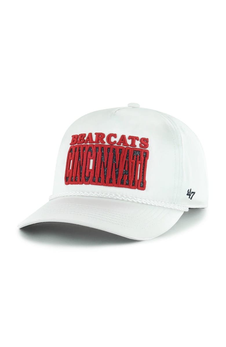 '47 Women's '47 White Cincinnati Bearcats Outspoken Hitch Adjustable Hat, Alternate, color, White