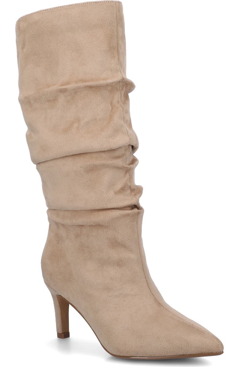 Journee Collection Sonnet Knee High Boot, Main, color, Taupe