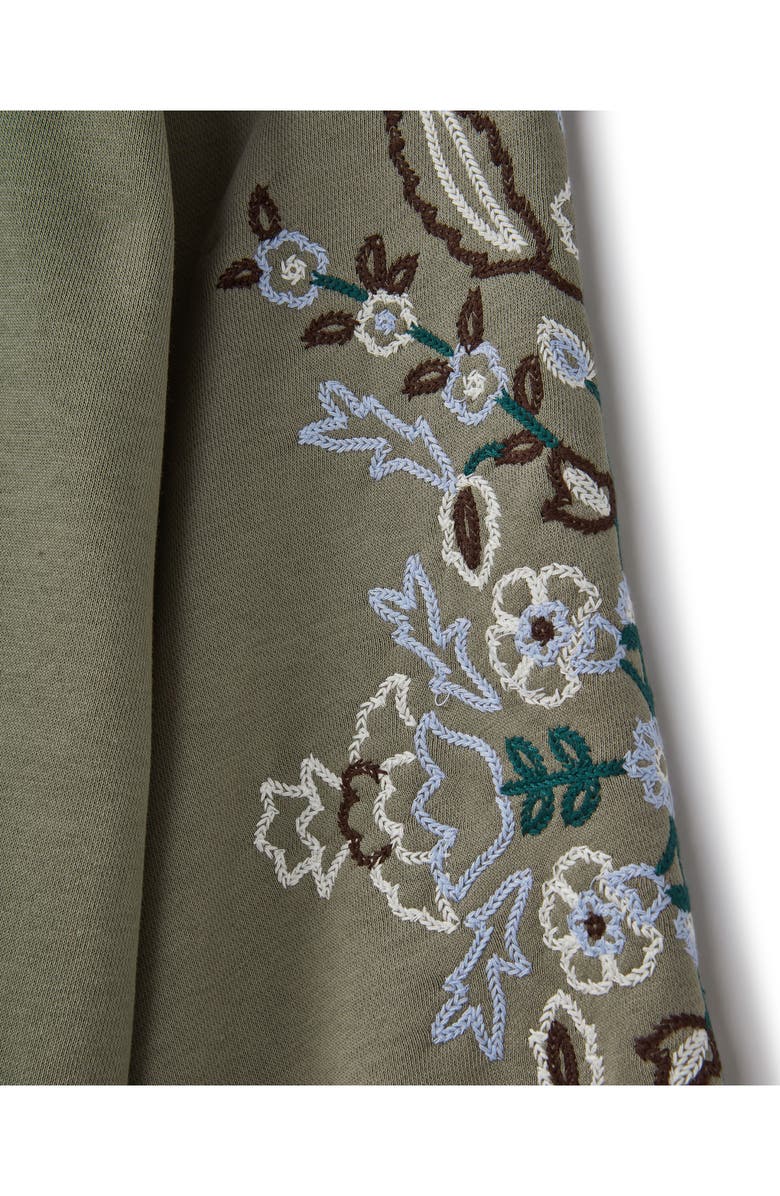Embroidered Hooded Sweatshirt
