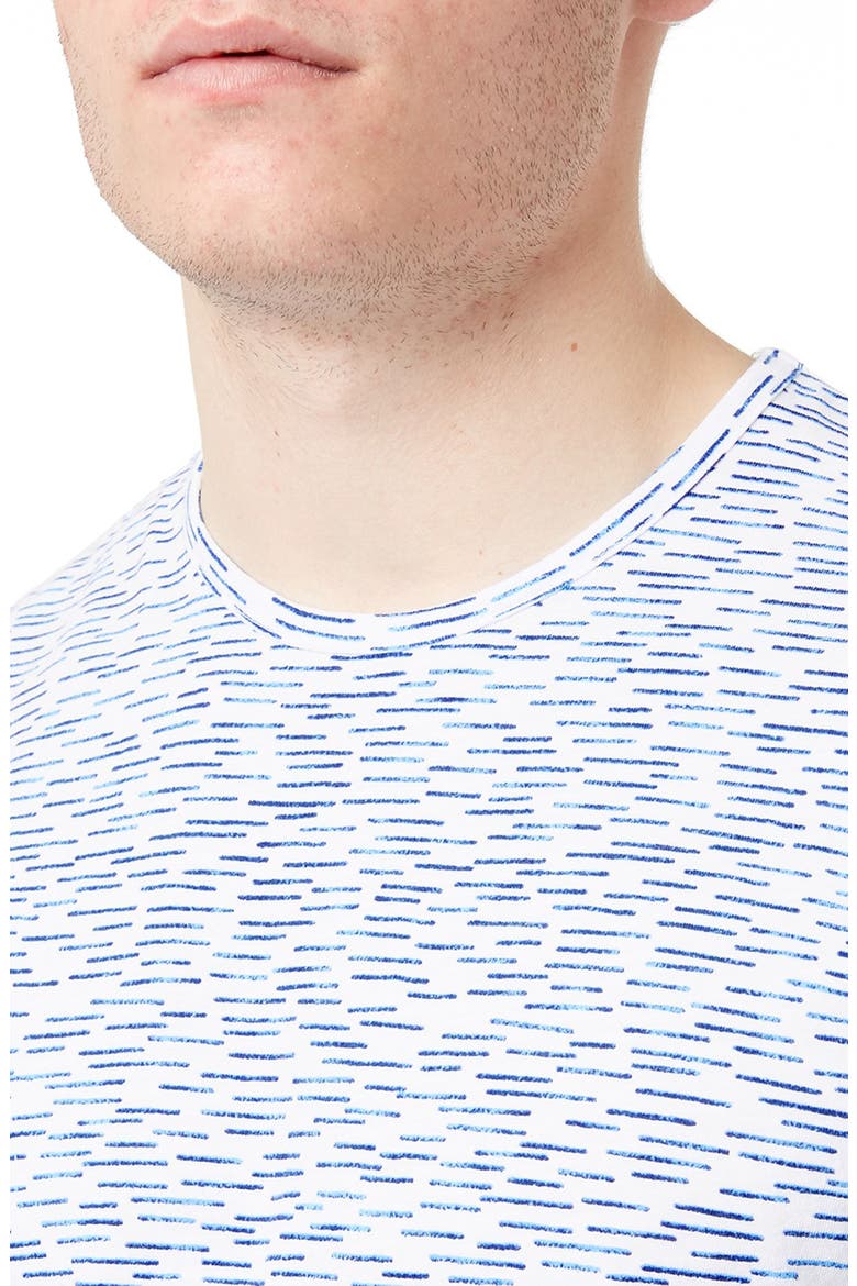 Slim Fit Dash Print Crewneck T-Shirt, Alternate, color, WHITE MULTI