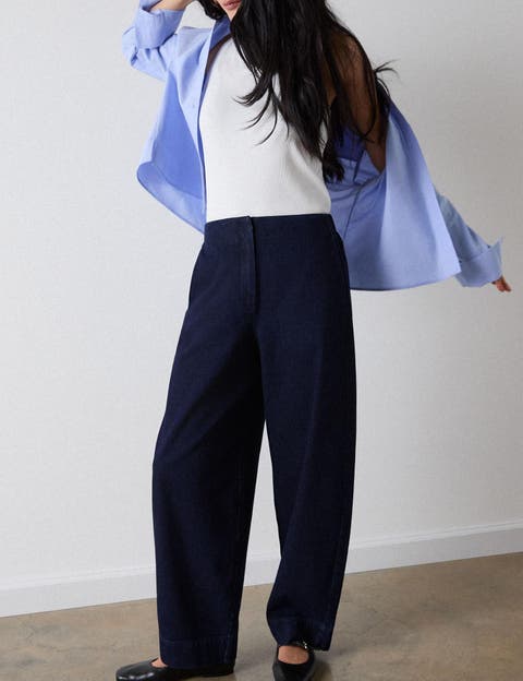 High Rise Clean Barrel Trouser