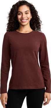 Jockey Women's Organic Cotton Stretch Long Sleeve Tee