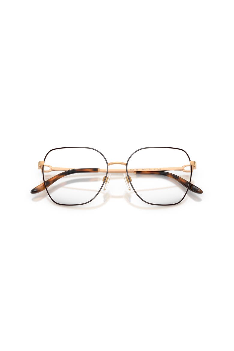 55mm Square optical glasses, Alternate, color, Brown