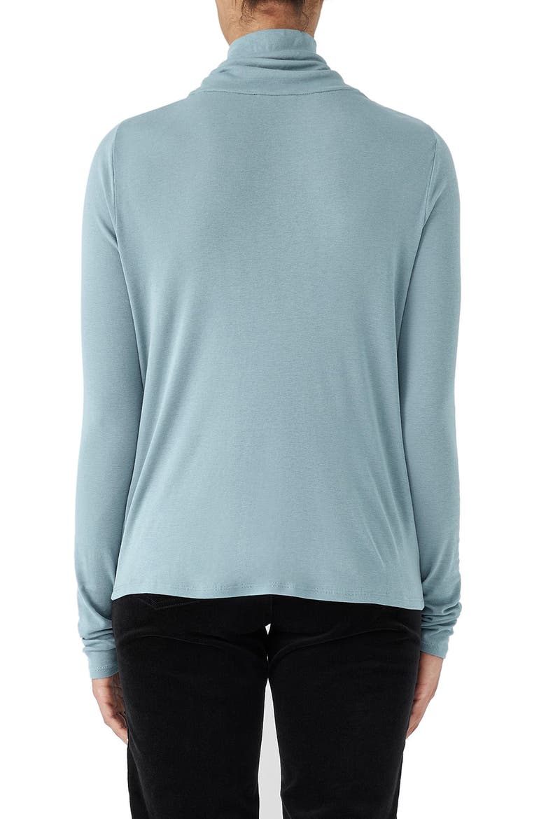 Scrunch Neck Top, Alternate, color, BLUE STEEL