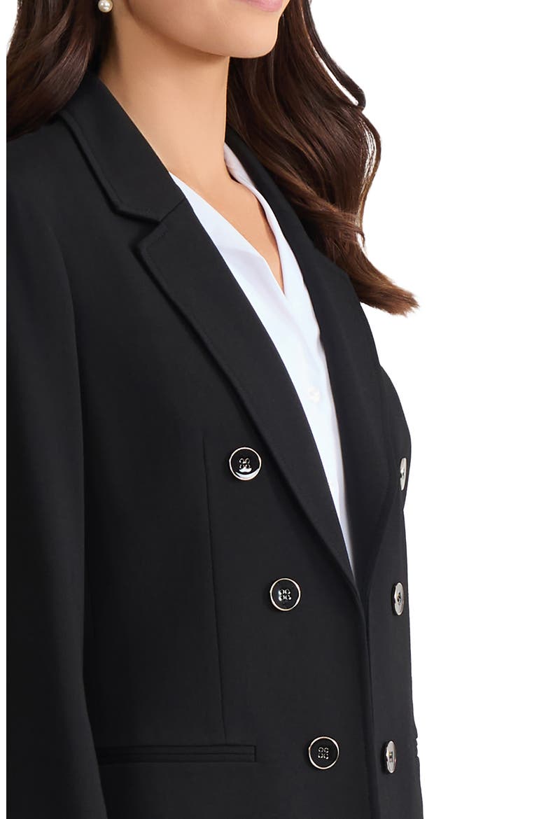 Faux Double Breasted Jacket, Alternate, color, JONES BLACK