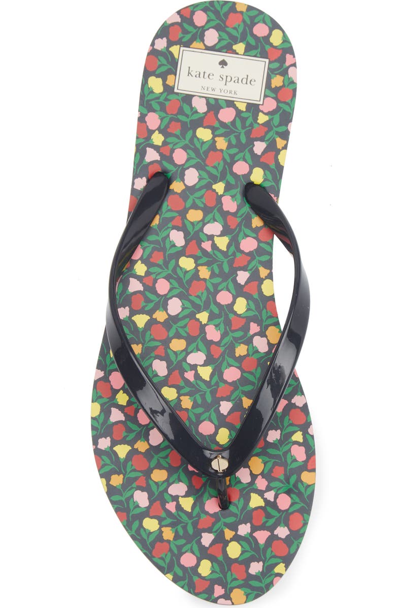 Kate Spade New York feldon flip flop sandal, Alternate, color, Ditsy Blossom/ Parisian Navy