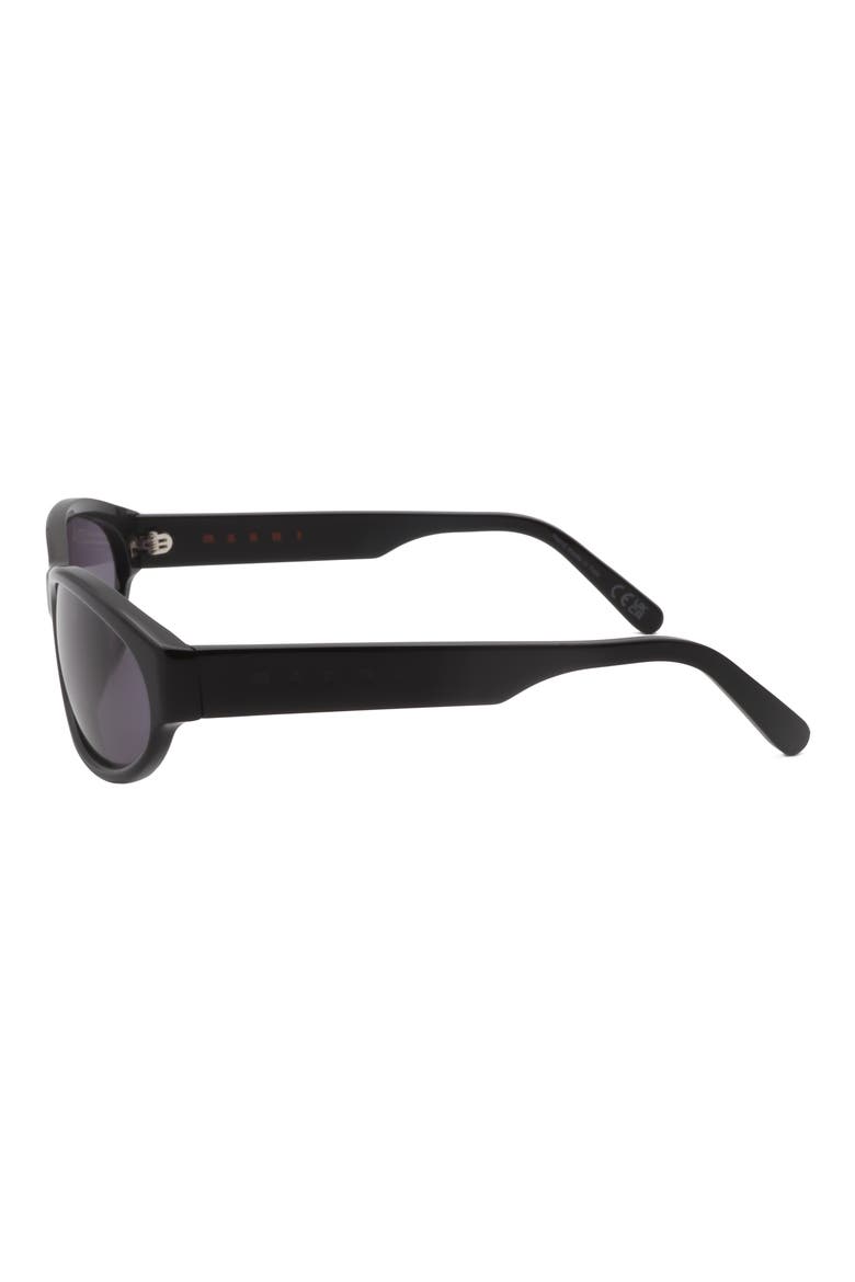 62mm Oversize Square Sunglasses, Alternate, color, BLACK / DARK GREY