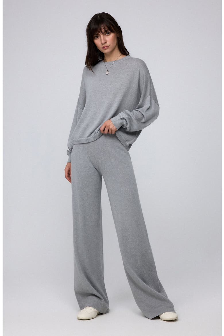 Nilo Knitted Pull-on Pants, Alternate, color, gray