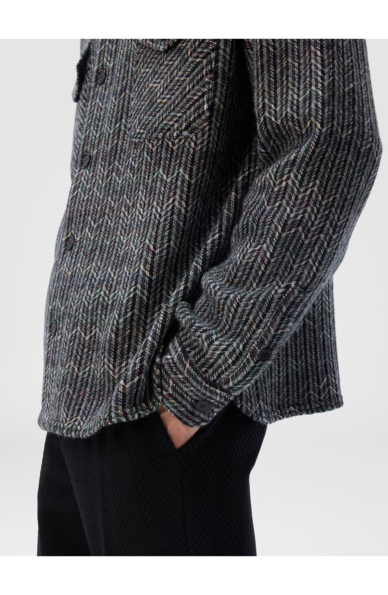Missoni Overshirt In Wool-cotton Blend With Zigzag Pattern, Alternate, color, Multicoloured