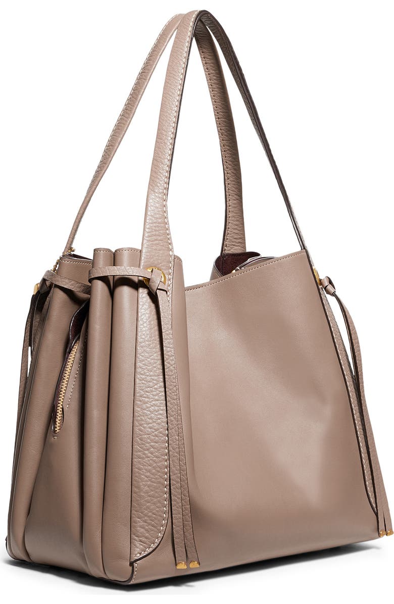 COACH Harmony Mixed Leather Hobo, Alternate, color,