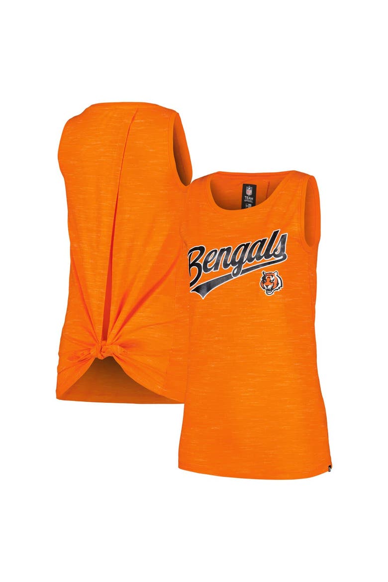 Women's New Era  Orange Cincinnati Bengals  Space Dye Active Tank Top, Alternate, color, Orange
