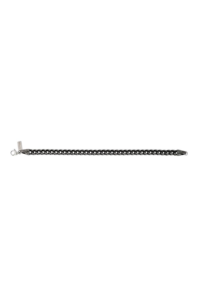 Men's Interlinked Wheat Chain Bracelet, Alternate, color, SILVER