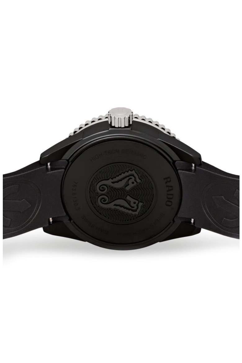 Captain Cook High Tech Ceramic Automatic Bracelet Watch, 43mm, Alternate, color, BLACK