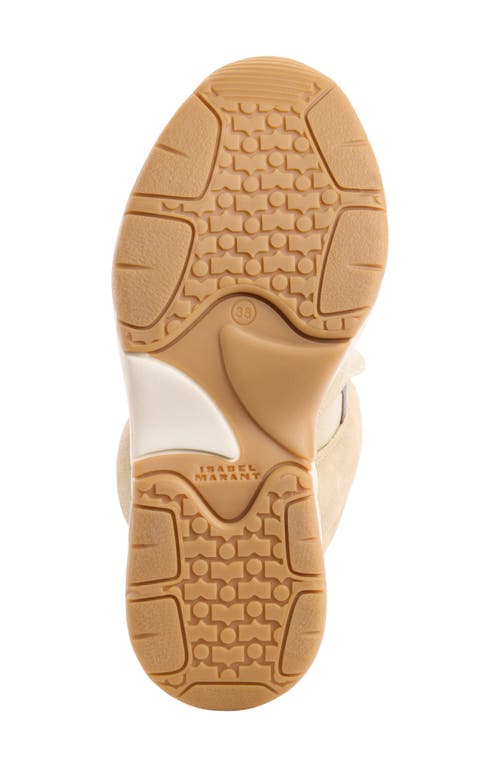 Isabel Marant Balskee Hidden Wedge High Top Sneaker In Neutral