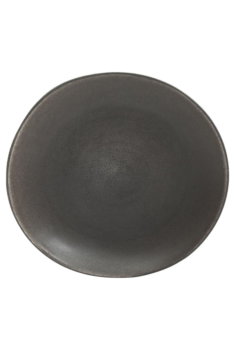 Zion Mist 16-Piece Reactive Glaze Stoneware Dinnerware Set, Alternate, color, Black