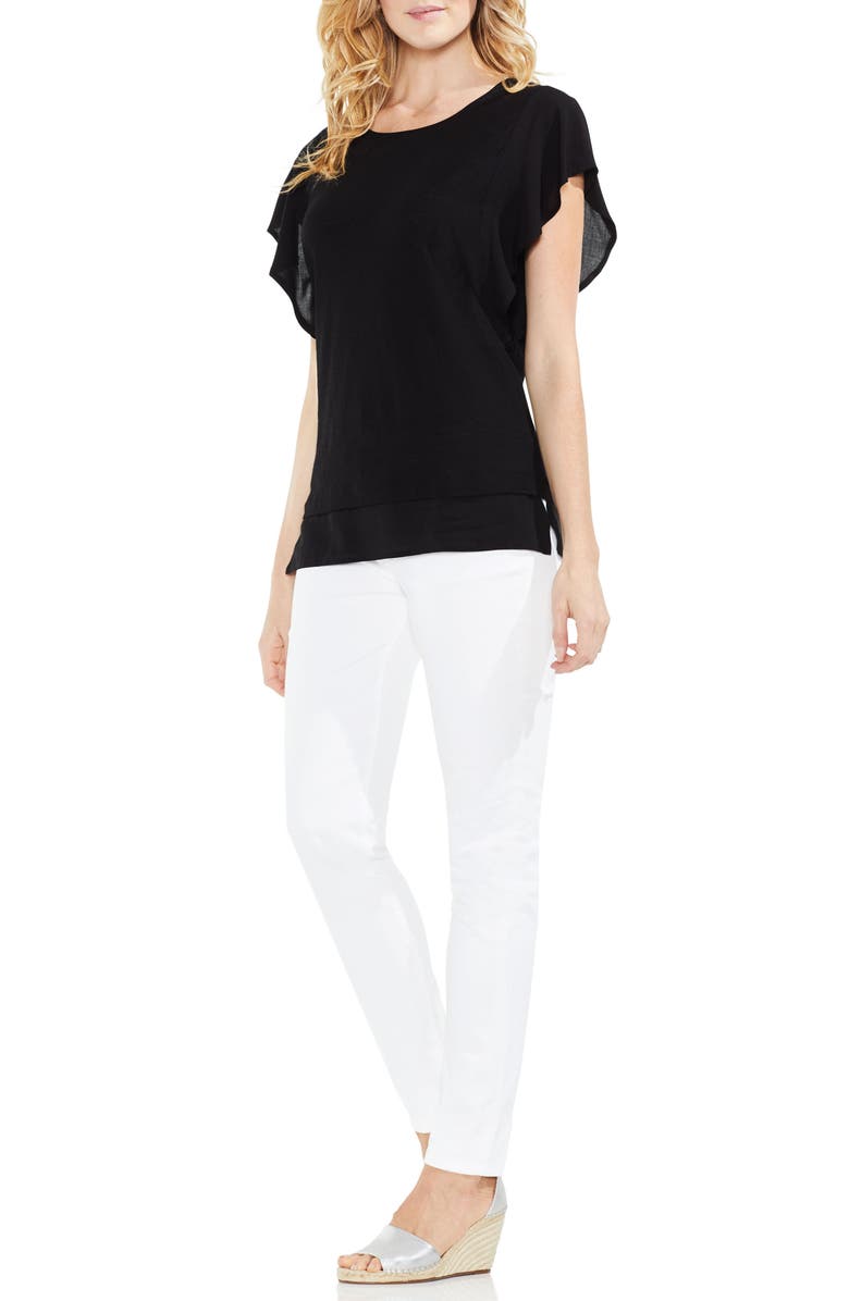 Vince Camuto Ruffle Sleeve Top, Alternate, color,
