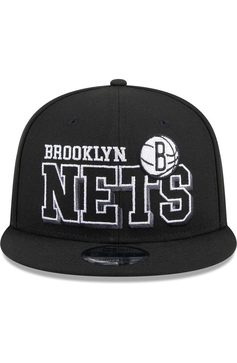 New Era Men's New Era Black Brooklyn Nets Gameday 59FIFTY Snapback Hat, Alternate, color, Black