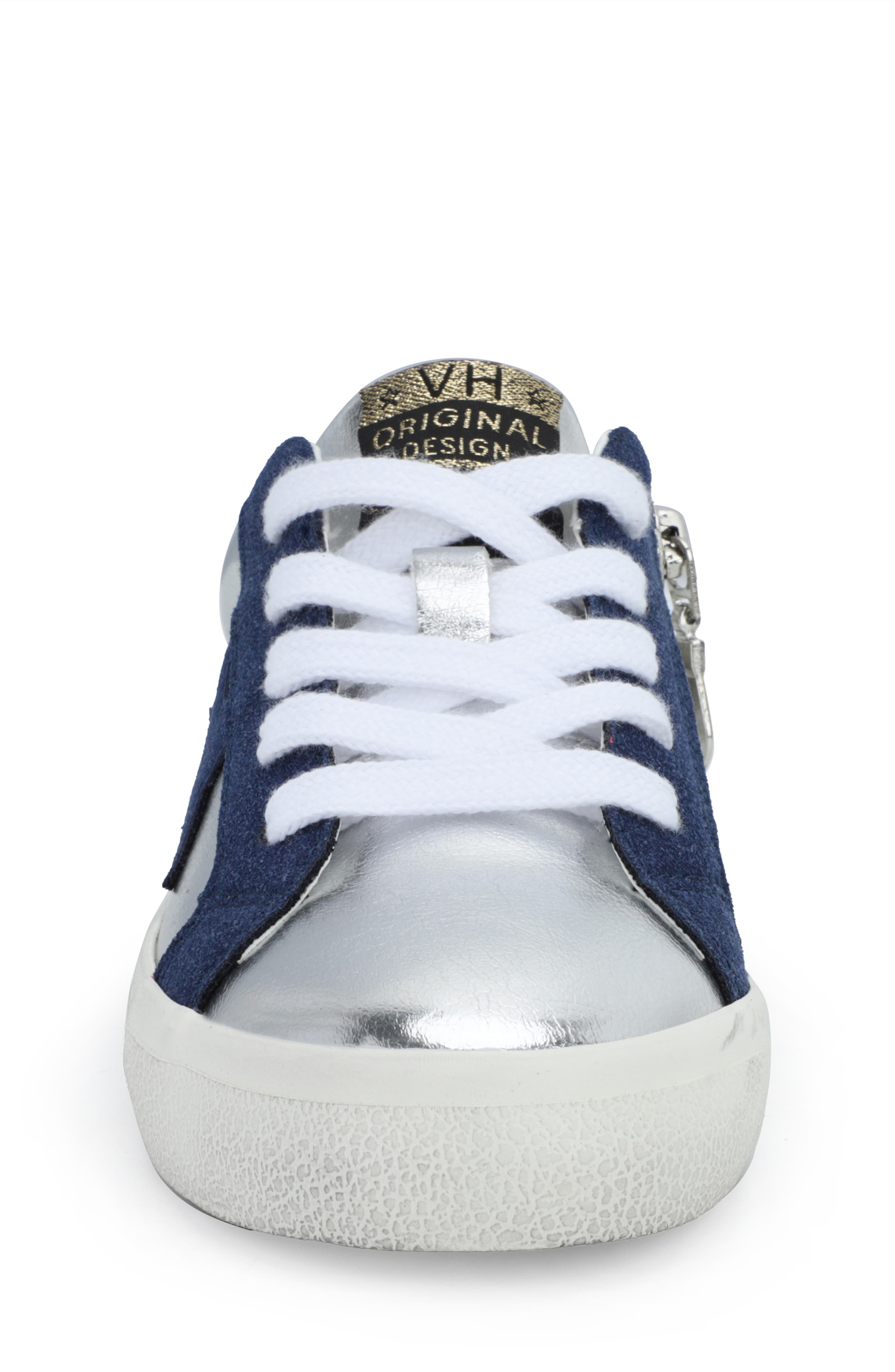 Vintage Havana Kids' Vail Sneaker, Alternate, color, Washed Silver Navy