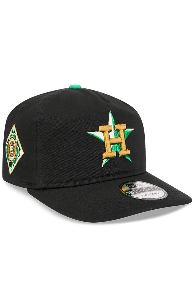Men's New Era  Black Houston Astros 2026 St. Patrick's Day 19TWENTY Adjustable Hat, Main, color, Black