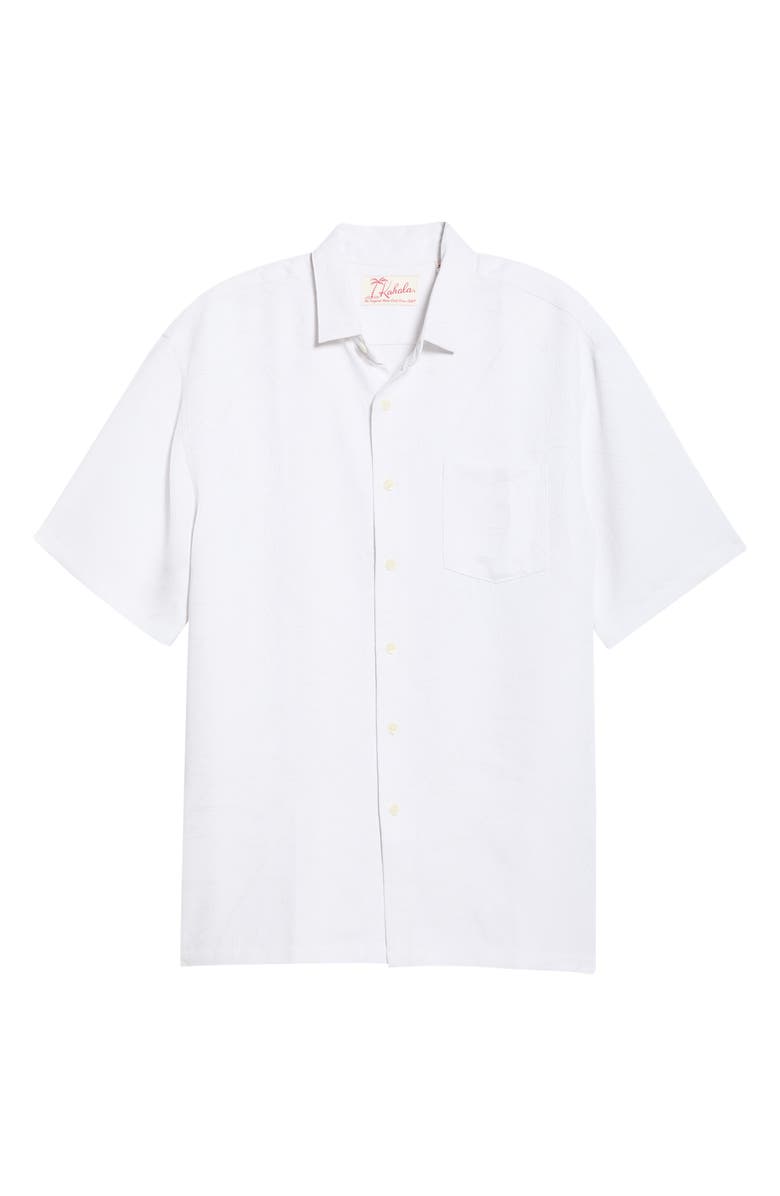 Kahala Electric Fern Short Sleeve Shirt, Alternate, color, Shell