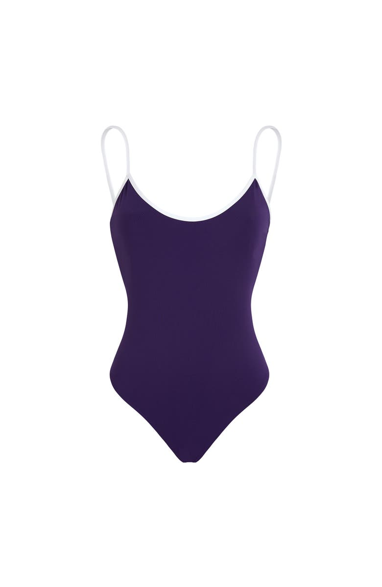 Vilebrequin Women Low-back One-piece Swimsuit Solid, Main, color, Violet