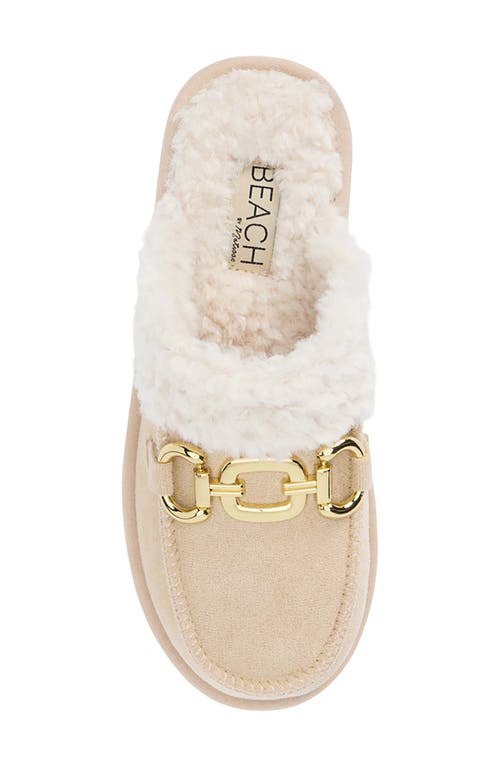 Matisse Davos Faux Fur Platform Slipper In Brown