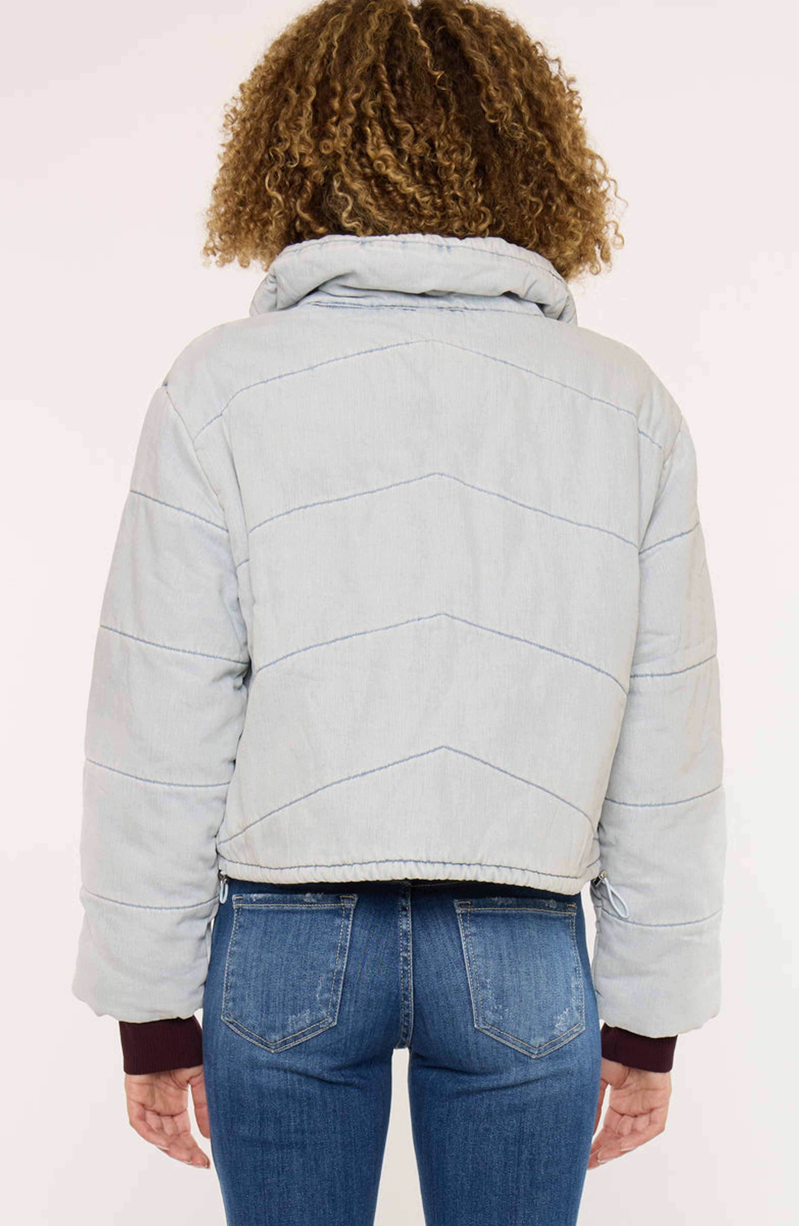 Luciana Denim Puffer Jacket - image 2