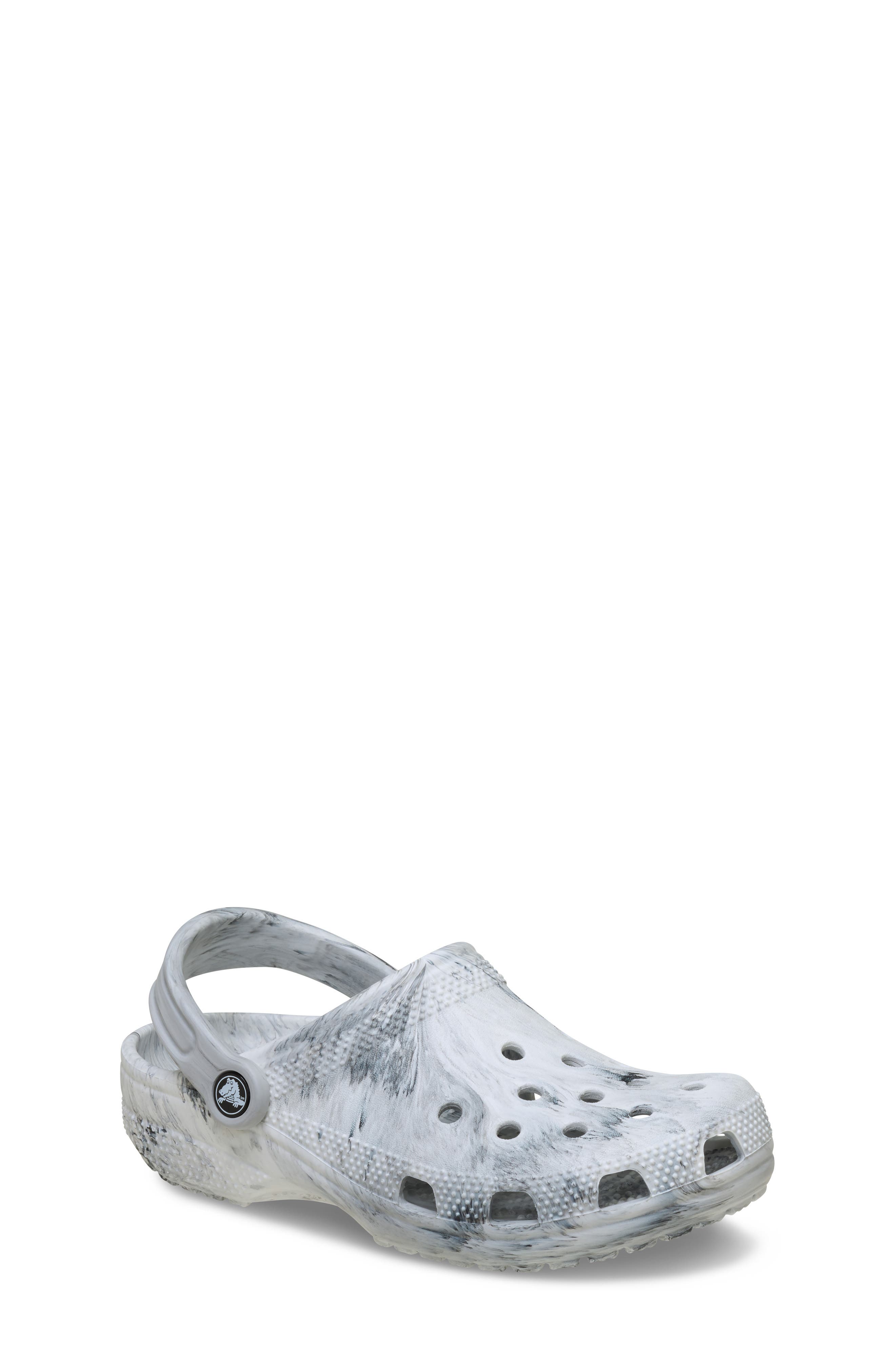 CROCS Kids' Classic Marbled Clog, Main, color, Grey