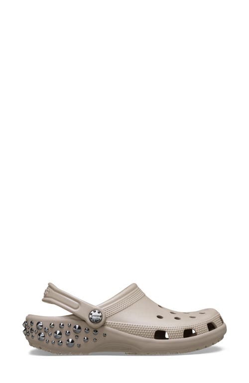 Crocs Studded Classic Clog In Brown