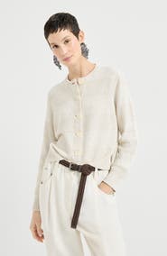 Brunello Cucinelli Cardigan with dazzling stripes