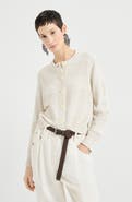 Brunello Cucinelli Cardigan with dazzling stripes