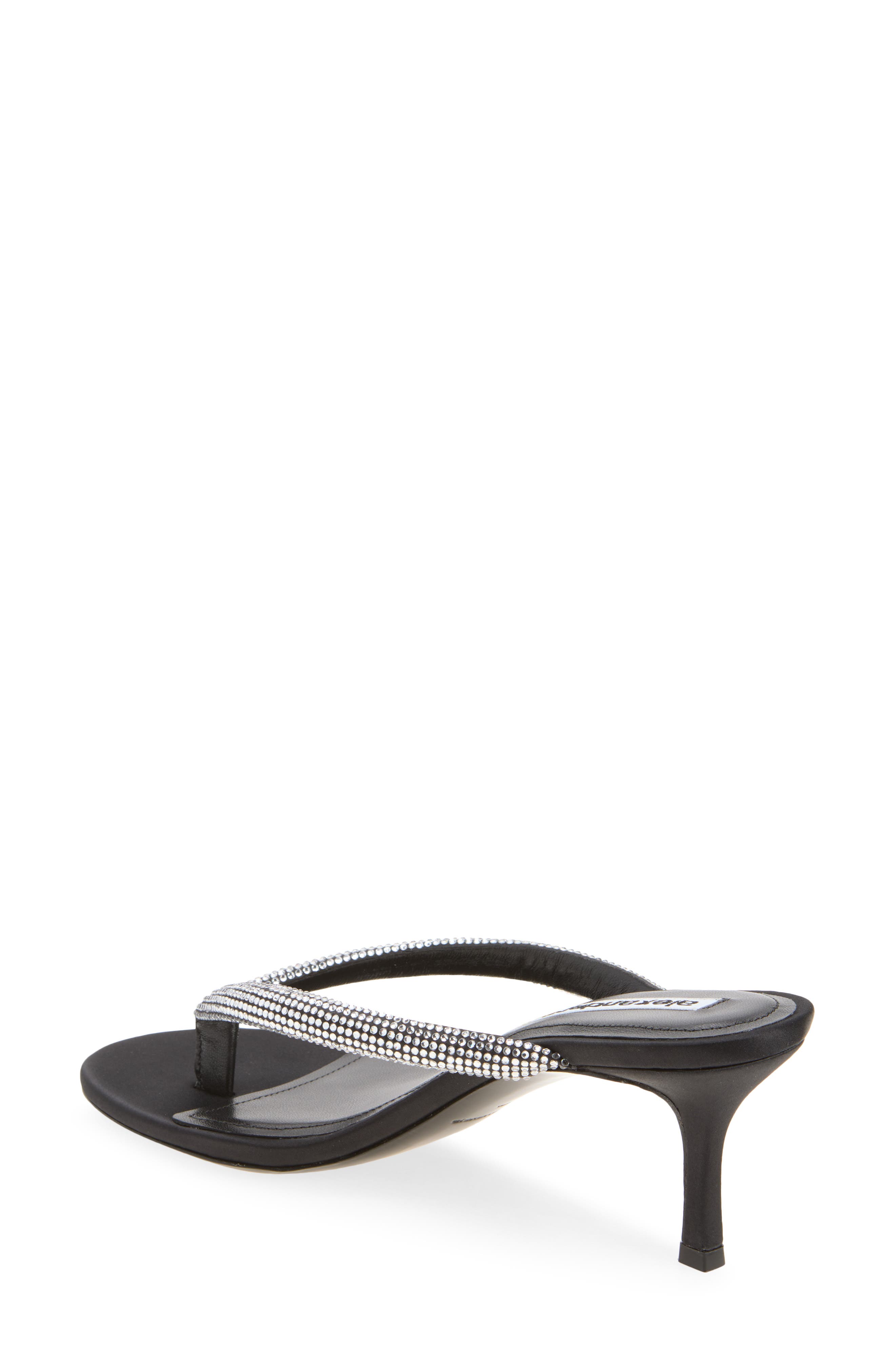 Courtney Thong Sandal, Alternate, color, BLACK/ SILVER