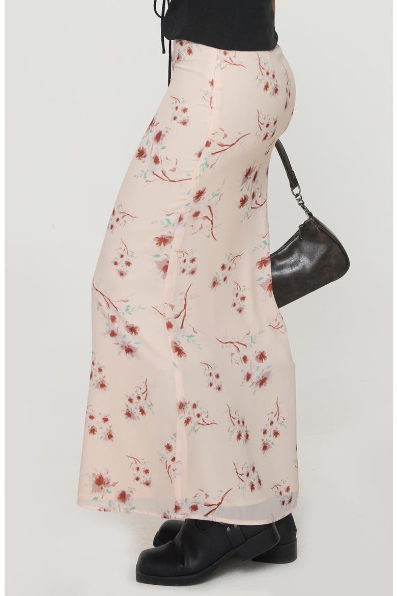 Sunbliss Floral Maxi Skirt, Alternate, color, PINK